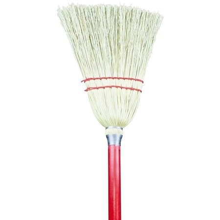 CHICKASAW Zephyr Junior Lobby Broom, 6 Sweep Face, Broomcorn Bristle, 32 in L 36003